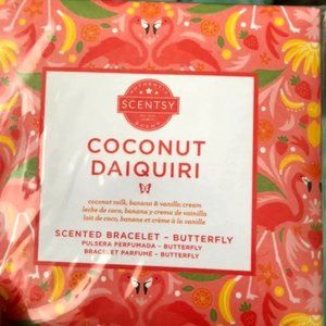 Scentsy Coconut Daiquiri Scented Bracelet Butterfly Brand New Scentsy